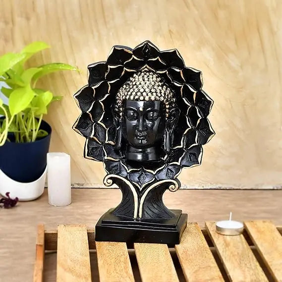 Elegant Buddha Face Statue for Home Decor AShop
