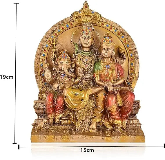 Handcrafted Shiva Pariwar Decorative Figurine AShop
