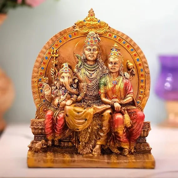 Handcrafted Shiva Pariwar Decorative Figurine AShop