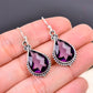 Elegant Teardrop Amethyst Earrings – V11250