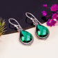 Elegant Teardrop Amethyst Earrings – V11712